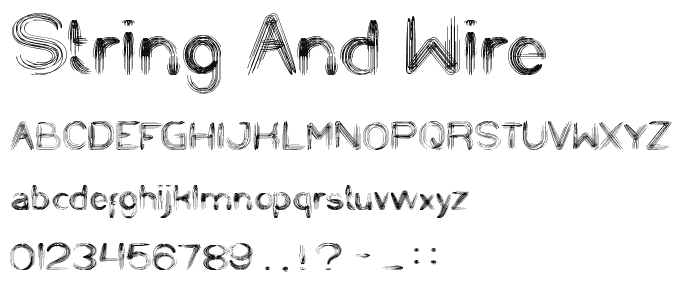 STRING AND WIRE font